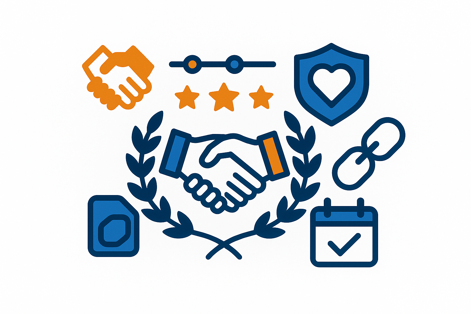 Langjährige Kundenbeziehungen mit Unternehmen